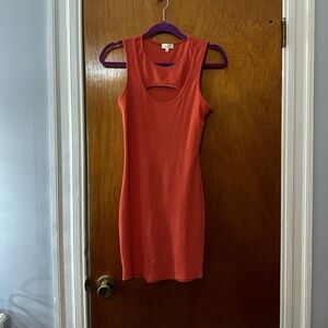 Coral Mini Dress